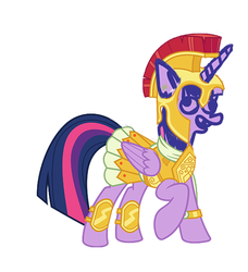 Size: 534x586 | Tagged: safe, twilight sparkle, alicorn, pony, g4, scare master, 1000 hours in ms paint, clothes, costume, female, gladiator, mare, ms paint, skirt, solo, twilight sparkle (alicorn)