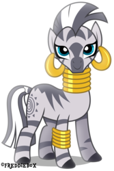 Size: 2008x3000 | Tagged: safe, artist:brony-works, zecora, zebra, g4, earring, female, high res, piercing, solo