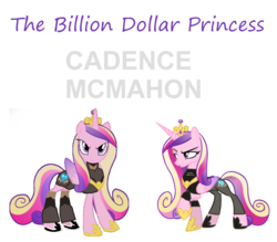 Size: 2000x1750 | Tagged: safe, artist:skulluigi, princess cadance, g4, 1000 hours in ms paint, clothes, crossover, elbow pads, ms paint, needs more jpeg, simple background, stephanie mcmahon, t-shirt, transparent background, vector, wrestling, wwe