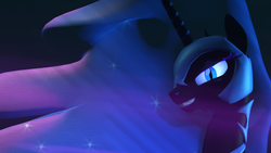 Size: 1920x1080 | Tagged: safe, artist:ferexes, nightmare moon, g4, 3d, female, looking at you, render, solo, source filmmaker