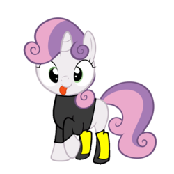 Size: 1022x1022 | Tagged: safe, artist:digiradiance, sweetie belle, g4, boots, female, nexus, simple background, solo, the nexus (stable), tongue out, transparent background, wrestling, wwe