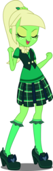 Size: 2000x6399 | Tagged: safe, artist:xebck, edit, sour sweet, equestria girls, g4, my little pony equestria girls: friendship games, alternate color palette, crystal prep academy, crystal prep shadowbolts, female, high res, palette swap, peridot (steven universe), simple background, solo, steven universe, transparent background, vector