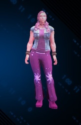 Size: 388x600 | Tagged: safe, artist:theanimefanz, pinkie pie, human, g4, 3d, denim vest, humanized, saints row iv