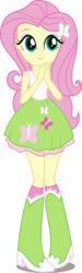 Size: 1587x5316 | Tagged: safe, artist:xebck, fluttershy, equestria girls, g4, my little pony equestria girls: friendship games, canterlot high, clothes, cutie mark on clothes, female, fluttershy's skirt, high res, legs together, pigeon toed, simple background, skirt, smiling, solo, transparent background, vector, wondercolts