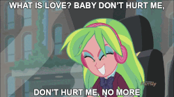 Size: 650x362 | Tagged: safe, edit, edited screencap, screencap, lemon zest, human, equestria girls, g4, my little pony equestria girls: friendship games, animated, chair, cute, discovery family logo, eyebrows, eyes closed, eyeshadow, female, gif, grin, haddaway, headbang, headphones, makeup, night at the roxbury, saturday night live, smiling, solo, song reference, text, what is love, zestabetes