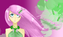 Size: 1080x639 | Tagged: safe, artist:shadow strike, fluttershy, human, g4, female, humanized, solo