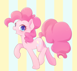 Size: 1200x1103 | Tagged: safe, artist:kkmrarar, pinkie pie, earth pony, pony, g4, female, happy, mare, solo, walking