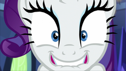 Size: 1920x1080 | Tagged: safe, screencap, rarity, g4, made in manehattan, faic, female, lip bite, looking at you, rarity is best facemaker, solo