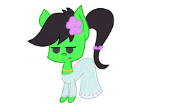 Size: 2880x1800 | Tagged: safe, artist:jeffmango, oc, oc only, oc:anon, oc:filly anon, age regression, clothes, colored, dress, female, filly, implied transformation, implied transgender transformation, tomboy taming