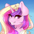 Size: 1000x1000 | Tagged: safe, artist:blowfishartist, princess cadance, alicorn, pony, g4, female, grin, portrait, smiling, solo