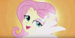 Size: 844x436 | Tagged: safe, screencap, fluttershy, equestria girls, g4, my little pony equestria girls: rainbow rocks, animation error, great moments in animation, ponied up, transformation