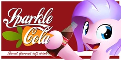 Size: 2048x1024 | Tagged: safe, fallout equestria, bust, portrait, poster, sparkle cola