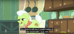 Size: 1020x478 | Tagged: safe, screencap, granny smith, brotherhooves social, g4, meme, youtube caption