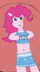 Size: 424x750 | Tagged: safe, artist:shafty817, pinkie pie, equestria girls, g4, exeron fighters, pony ears, quality