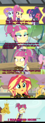 Size: 1000x2750 | Tagged: safe, sour sweet, sunset shimmer, equestria girls, g4, my little pony equestria girls: friendship games, coffee table, comic, sour rage, when harry met sally