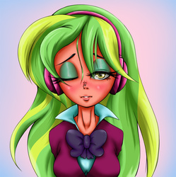 Size: 1026x1032 | Tagged: safe, artist:nipa, lemon zest, equestria girls, g4, my little pony equestria girls: friendship games, clothes, crystal prep academy uniform, female, pixiv, school uniform, solo