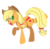 Size: 1024x1003 | Tagged: safe, artist:scatteredlove, applejack, earth pony, pony, g4, cowboy hat, female, freckles, hat, mare, open mouth, raised hoof, simple background, smiling, solo, stetson, transparent background