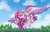 Size: 1250x800 | Tagged: safe, artist:bratzoid, princess cadance, g4, concave belly, day, female, flower, flying, mare, outdoors, petals, slender, solo, spine, thin