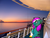 Size: 250x188 | Tagged: safe, artist:minty-answers, minty, vocational death cruise, g3, cruise, dusk, irl, photo, ponies in real life, sunset, towel, twilight (astronomy)