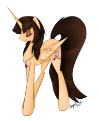 Size: 1024x1256 | Tagged: safe, artist:browniealexia, oc, oc only, oc:spring beauty, alicorn, pony, alicorn oc, solo