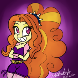 Size: 500x500 | Tagged: safe, artist:wubcakeva, adagio dazzle, equestria girls, g4, adoragio, cute, female, solo