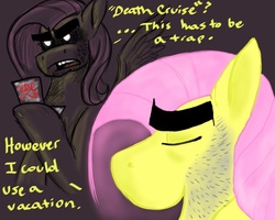 Size: 853x684 | Tagged: safe, fluttershy, vocational death cruise, g4, cruise, flutterguy, vacation