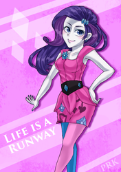 Size: 600x850 | Tagged: safe, artist:prk, rarity, equestria girls, g4, life is a runway, my little pony equestria girls: rainbow rocks, clothes, female, nail polish, pixiv, solo
