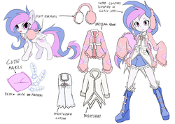 Size: 1063x752 | Tagged: safe, oc, oc only, oc:billow pillow, human, clothes, cute, cutie mark, earmuffs, feather, humanized, nightgown, ocbetes, pillow, reference sheet, sleepwear, solo
