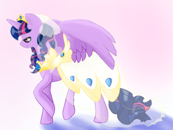 Size: 1024x768 | Tagged: safe, artist:yunixis, twilight sparkle, alicorn, pony, g4, clothes, dress, female, mare, solo, twilight sparkle (alicorn)