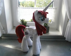 Size: 1000x794 | Tagged: safe, artist:hipsterowlet, oc, oc only, oc:fausticorn, irl, photo, plushie