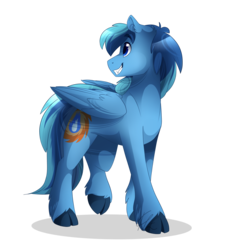 Size: 1771x1968 | Tagged: safe, artist:lolepopenon, oc, oc only, oc:umami stale, pegasus, pony, cloven hooves, male, simple background, solo, stallion, transparent background