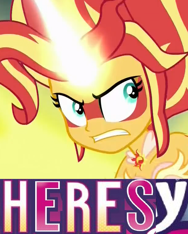 2387734 - safe, edit, edited screencap, screencap, sunset shimmer, human,  equestria girls, g4, bloodshot eyes, cursed emoji, cursed image, emoji,  female, meme, nightmare fuel, simple background, solo, stressed emoji,  transparent background, uncanny