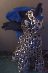 Size: 445x666 | Tagged: artist needed, safe, princess luna, g4, chainmail, irl, photo, plushie, solo, wat