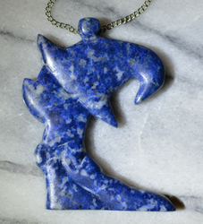 Size: 2617x2888 | Tagged: safe, artist:archiveit1, trixie, pony, unicorn, g4, carving, craft, female, high res, irl, lapis lazuli, mare, pendant, photo