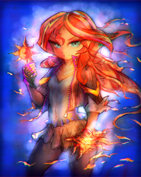 Size: 1579x1980 | Tagged: safe, artist:girlsay, sunset shimmer, equestria girls, g4, cutie mark, female, pixiv, solo