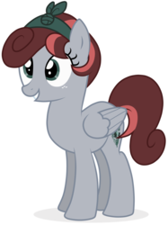 Size: 1024x1370 | Tagged: safe, artist:p-b-jay, oc, oc only, oc:coral reef, pegasus, pony, bandana, cute, female, freckles, happy, mare, simple background, solo, transparent background