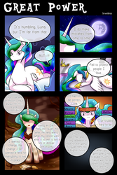 Size: 1500x2252 | Tagged: safe, artist:vavacung, princess celestia, princess luna, comic:to love alicorn, g4, book, comic, dialogue, filly, lying down, mare in the moon, moon, prone, speech bubble, woona