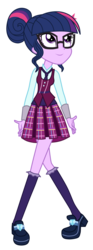 Size: 3200x8616 | Tagged: safe, artist:mixiepie, sci-twi, twilight sparkle, equestria girls, g4, my little pony equestria girls: friendship games, absurd resolution, clothes, crystal prep academy, crystal prep shadowbolts, female, glasses, paint tool sai, pleated skirt, school uniform, simple background, skirt, solo, transparent background, vector, what more is out there