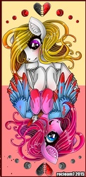 Size: 2704x5555 | Tagged: safe, artist:rocioam7, pinkie pie, surprise, g4, duality, pinkamena diane pie