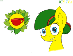 Size: 2511x1940 | Tagged: safe, artist:fuzzy-maiden, oc, oc only, oc:ice tea, cutie mark, solo, traditional art