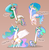 Size: 1280x1309 | Tagged: safe, artist:switchy, princess celestia, alicorn, pony, .mov, g4, atryl-ish, female, hotdiggedydemon-ish, long neck, mare, princess necklestia, raised hoof, solo, style emulation