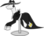 Size: 667x544 | Tagged: safe, artist:rexlupin, clothes, crossover, dress, earring, homestuck, jack noir, piercing, ponyquin, shadow spade (sort of), solo, spades slick, trenchcoat