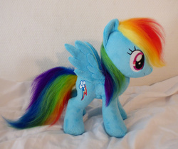 Size: 3803x3191 | Tagged: safe, artist:epicrainbowcrafts, rainbow dash, g4, high res, irl, photo, plushie, solo