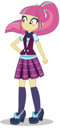 Size: 1494x3157 | Tagged: safe, artist:rogerlink, edit, vector edit, sour sweet, equestria girls, g4, my little pony equestria girls: friendship games, bowtie, clothes, crystal prep academy, crystal prep academy uniform, crystal prep shadowbolts, female, fist, freckles, full body, high heels, offscreen character, pleated skirt, school uniform, simple background, skirt, solo, transparent background, vector