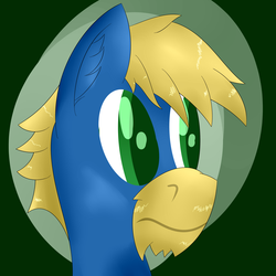 Size: 3000x3000 | Tagged: safe, artist:darklordsnuffles, oc, oc only, oc:doc helix, earth pony, pony, bust, colored pupils, digital art, face, high res, male, solo, stallion