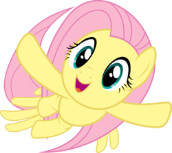 Size: 7000x6257 | Tagged: safe, artist:uxyd, fluttershy, pegasus, pony, filli vanilli, g4, absurd resolution, cute, female, flying, happy, shyabetes, simple background, smiling, solo, transparent background, vector