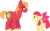 Size: 3568x2233 | Tagged: safe, artist:porygon2z, apple bloom, big macintosh, earth pony, pony, brotherhooves social, g4, high res, male, missing accessory, simple background, stallion, transparent background, vector