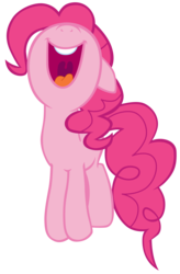 Size: 7000x10700 | Tagged: safe, artist:tardifice, pinkie pie, g4, party pooped, absurd resolution, female, jumping, nose in the air, open mouth, simple background, solo, transparent background, uvula, vector