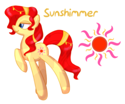 Size: 860x714 | Tagged: safe, artist:faeizumine, sunshimmer, crystal pony, pony, g3, cutie mark, female, not sunset shimmer, solo