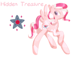 Size: 1000x780 | Tagged: safe, artist:faeizumine, hidden treasure, crystal pegasus, crystal pony, pony, g3, cutie mark